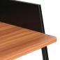 Preview: Schreibtisch Schwarz und Braun 90x60x88 cm