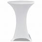 Preview: 2 x Tischhusse für Stehtisch Stretchhusse Ø60 cm weiß