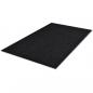 Preview: Schwarze PVC Türmatte 90 x 60 cm