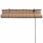 Preview: Bambusrollo Braun 100x160 cm