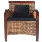 Preview: Sessel Rattan Handgeflochten 