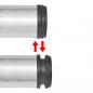 Preview: 4 höhenverstellbare Tischbeine Nickel gebürstet 870 mm