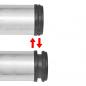 Preview: 4 höhenverstellbare Tischbeine Nickel gebürstet 1100 mm