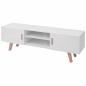 Preview: ARDEBO.de - TV-Schrank MDF 150x35x48,5 cm Hochglanz-Weiß