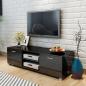 Preview: ARDEBO.de - TV-Schrank Hochglanz-Schwarz 140x40,5x35 cm