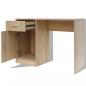 Preview: Schreibtisch mit Schublade und Schrank Eiche 100x40x73 cm