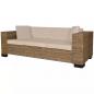 Preview: 3-Sitzer Sofa Echtes Rattan 