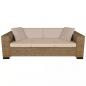 Preview: 3-Sitzer Sofa Echtes Rattan 