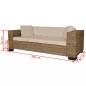 Preview: 3-Sitzer Sofa Echtes Rattan 