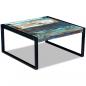 Preview: Couchtisch Altholz Massiv 80x80x40 cm