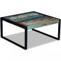 Preview: Couchtisch Altholz Massiv 80x80x40 cm