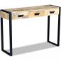 Preview: Konsolentisch mit 3 Schubladen Mangoholz Massiv 110x35x78 cm