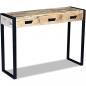 Preview: Konsolentisch mit 3 Schubladen Mangoholz Massiv 110x35x78 cm