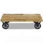 Preview: Couchtisch Mangoholz 120x60x30 cm