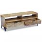 Preview: TV-Schrank Mangoholz 120x35x45 cm