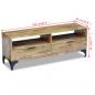 Preview: TV-Schrank Mangoholz 120x35x45 cm