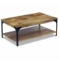 Preview: Couchtisch Mangoholz 100x60x38 cm