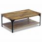 Preview: Couchtisch Mangoholz 100x60x38 cm