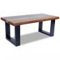 Preview: Couchtisch Teak Harz 100x50 cm