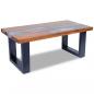 Preview: Couchtisch Teak Harz 100x50 cm