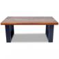 Preview: Couchtisch Teak Harz 100x50 cm