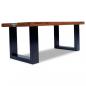 Preview: Couchtisch Teak Harz 100x50 cm