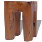 Preview: Hocker Massivholz Teak