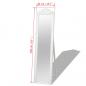 Preview: Standspiegel im Barock-Stil 160x40 cm Weiß
