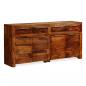 Preview: Sideboard Massivholz Palisander 160x35x75 cm 