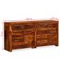 Preview: Sideboard Massivholz Palisander 160x35x75 cm 