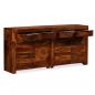 Preview: Sideboard Massivholz Palisander 160x35x75 cm 