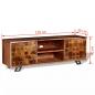 Preview: TV-Schrank Massivholz Palisander 120x30x40 cm