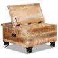 Preview: Couchtisch Raues Mangoholz 70x70x40 cm