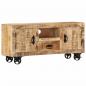 Preview: TV-Schrank Raues Mangoholz 110x30x50 cm