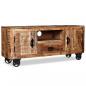 Preview: TV-Schrank Raues Mangoholz 110x30x50 cm