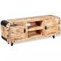 Preview: TV-Schrank Raues Mangoholz 120x30x50 cm