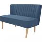 Preview: ARDEBO.de - Sofa Stoff 117x55,5x77 cm Blau 