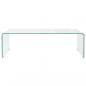 Preview: Couchtisch Hartglas 98x45x30 cm Transparent