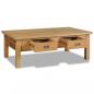 Preview: Couchtisch Massivholz Teak 100x60x35 cm