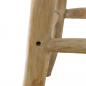 Preview: Barhocker Echtleder und Massivholz Teak