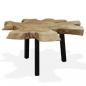 Preview: ARDEBO.de - Couchtisch Massivholz Teak 80x70x38 cm