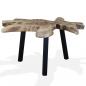 Preview: Couchtisch Massivholz Teak 80x70x38 cm