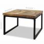 Preview: Couchtisch Teak Harz 60x60x40 cm