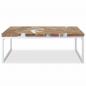 Preview: Couchtisch Teak Harz 110x60x40 cm