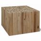 Preview: ARDEBO.de - Couchtisch Teakholz 50x50x35 cm