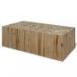 Preview: ARDEBO.de - Couchtisch Echtes Teakholz 90x50x30 cm