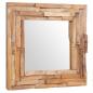 Preview: Dekorativer Spiegel Teak 60 x 60 cm Quadratisch