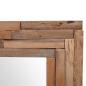 Preview: Dekorativer Spiegel Teak 60 x 60 cm Quadratisch