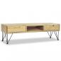 Preview: TV-Schrank 120 x 35 x 35 cm Teak Massiv