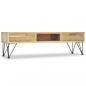 Preview: TV-Schrank 120 x 35 x 35 cm Teak Massiv